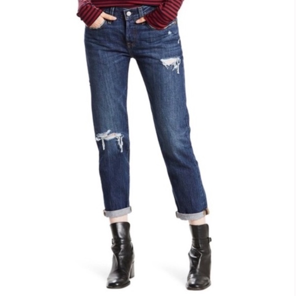 Levi's Denim - Levi’s 501 Distressed Tapered Leg Jean 24 x 28
